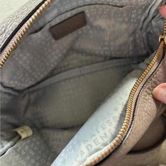 Kate Spade Taupe Leather Crossbody Bag - Picture 5 of 5